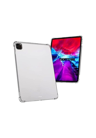 Apple Uyumlu iPad Pro 4. Nesil M2 2022 11 Inç Tablet Şeffaf Kılıf Silikon Transparan Y Kılıf
