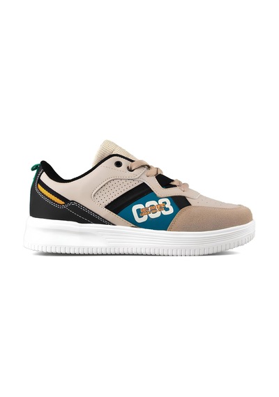 Boulder 5334 Numara 38 Uniseks Sneaker Spor Ayakkabı Bej Siyah