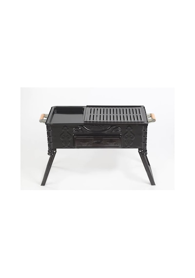 Cemre C16 Tavalı Ayaklı Kömürlü Mangal 60 CM