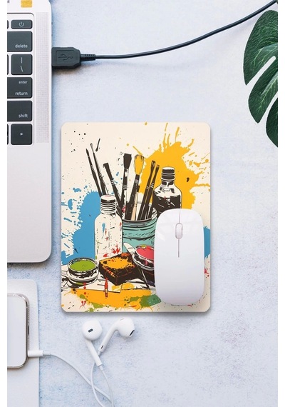 Sonictouch Boya Seti Temalı Pürüzsüz Yüzey Kaymaz Taban Dikişsiz Kenar Gamer Oyuncu Mouse Pad 19x23c Mousepad