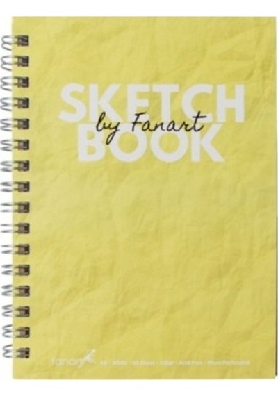 Fanart Academy Sketch Book 120 Gr Spiralli 50 Yp A4 Sarı 8674