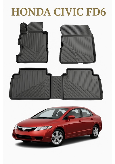 Honda Civic Fd6 2007-2011 Uyumlu 3d Oto Paspas Premium