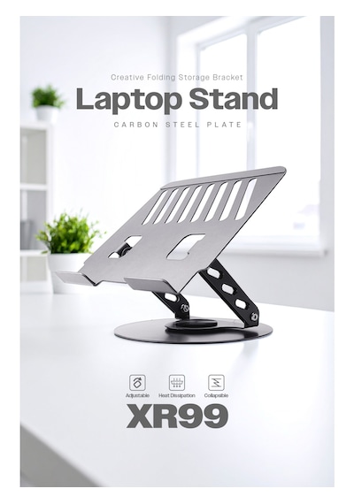 Daytona Power-way 360 Dönebilen Metal Ayarlı Macbook & Notebook Standı
