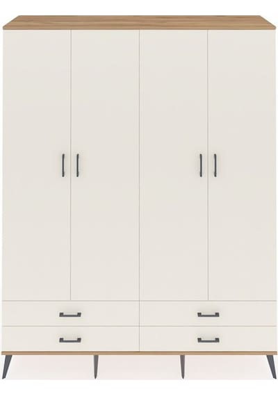 Hyperion Gardrop 6 Raflı 4 Çekmeceli 2 Askılı 176x44x221 Çam-aytaşı Aytaşı Hyperion Gardrop 6 Raflı 4 Çekmeceli 2 Askılı 176x44x221 Çam-aytaşı Aytaşı