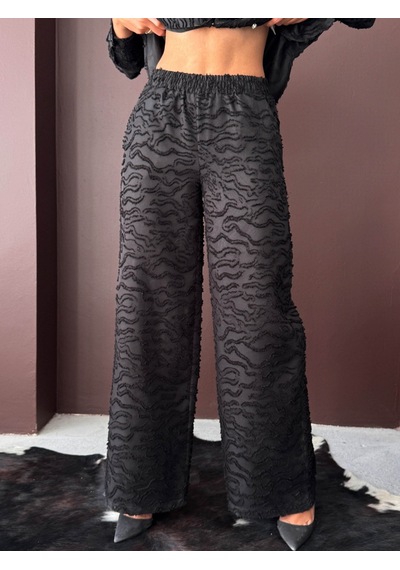 Verymoda Jakarlı Dukuma Pantolon F2020 Siyah