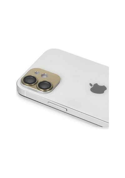 Apple  Uyumlu - iPhone 11 Pers Alüminyum Kamera Lens - Gold Diğer