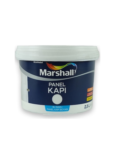 Marshall Su Bazlı Panel Kapı Boyası Beyaz 2,5 L