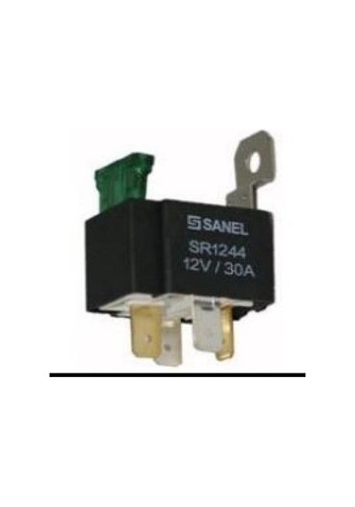 Sanel 12 V 30 A Sigortalı Mini Röle 4 Uçlu