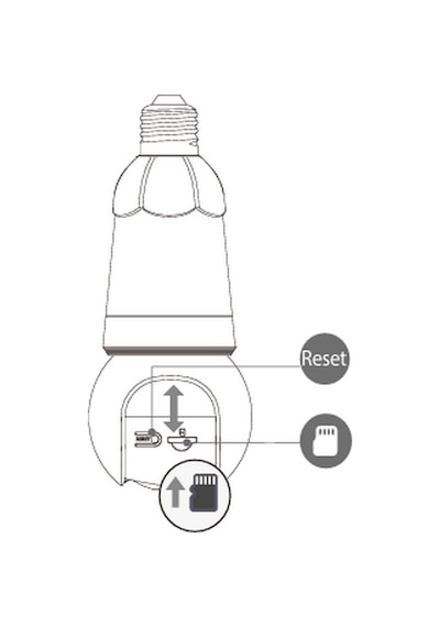 Imou IPC-S6DP-3M0WEB 3 MP Bulb Cam Kablosuz Ampul Kamera