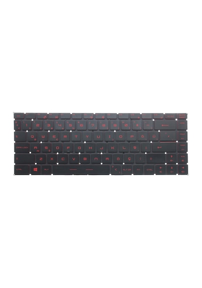 MSI Uyumlu GF63 Thin 9SC-058XTR Klavye Işıklı (Siyah TR) (Pars Power) Kırmızı Tuş - Işıklı 610238