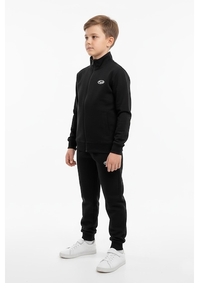 New Kids Fermuarlı Cepli Çocuk Unisex Eşofman Takımı-90928 Siyah