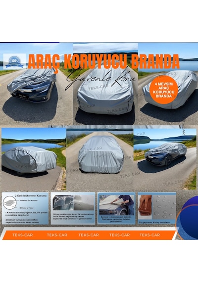 Teks Car Oto Branda Tüm Binek Araçlara Uyumlu 4 Mevsim Oto Koruyu
