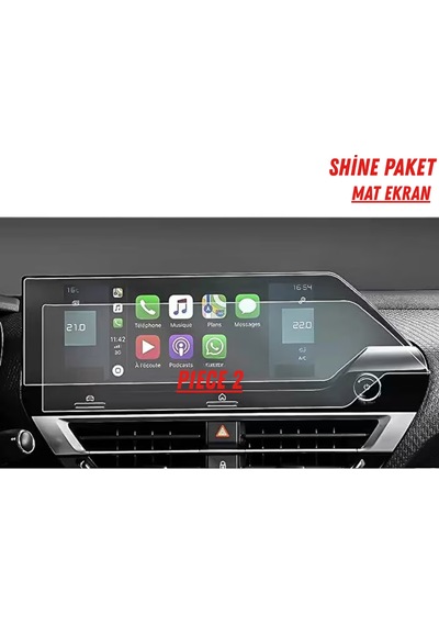 Citroen C4x Shine Paket Uyumlu Hayalet Ekran Ve Multimedya Mat Ekran Koruyucu