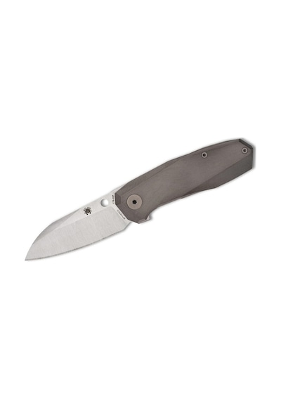 Spyderco Techno 3 Titanium Cts-xhp Plainedge Kamp Çakı Gri