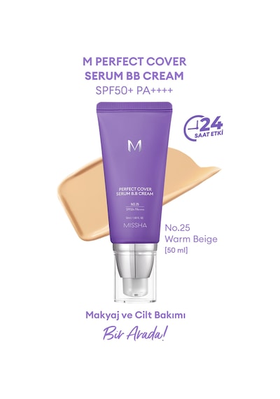 Missha M Perfect Cover Serum BB Cream SPF50+/Pa++++ 50 Warm Beige 50 ML