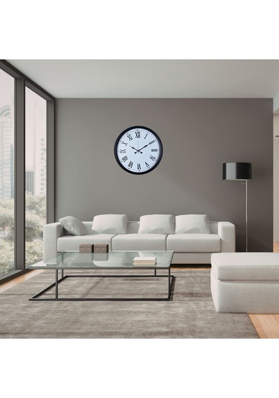 Siyah Dekoratif Roma Rakamlı 52 X 52 Cm Duvar Saati Diğer