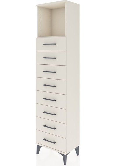 Arges Dolap Tek Raflı 8 Çekmeceli 44x30x182 Aytaşı-aytaşı Aytaşı