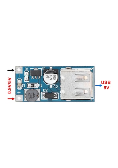 Dc-Dc Usb 0.9V-5V 5V Dc Boost Stepup Voltaj Yükseltici Güç Kaynağı