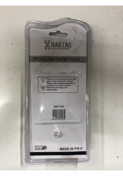 Torx Uzun 180 Mm 9 Prç Allen Seti Haktaş