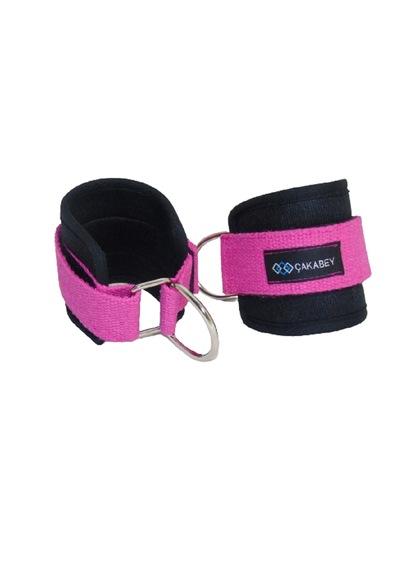 D Ring Fitness Ayak Bileği Ağırlık Çalışma Kemeri Ankle Straps Fitness 1 Çift Sağ/sol Takım Fuşya