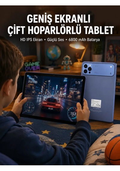 10.1 İnç Tablet 6800 Mah Batarya Çift Hoparlörlü Yeni Nesil Diğer