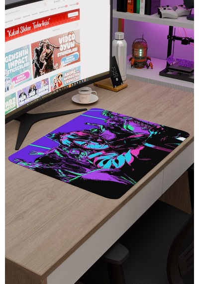 Kat Ana Zero Kaymaz Dikişli Kauçuk Oyuncu Mousepad V4 - 48x40 Xl Gaming Mouse Pad Fare Altlığı