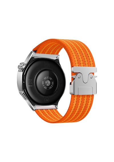 Huawei Watch Gt 3 42mm Mkst Krd-133 22mm Naylon Kumaş Hasır Örgülü Kordon - Turuncu