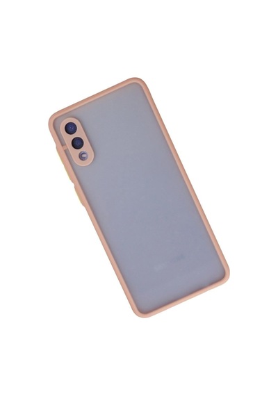 Samsung Galaxy A02 Kılıf Montreal Silikon Kapak - Pembe Çok Renkli