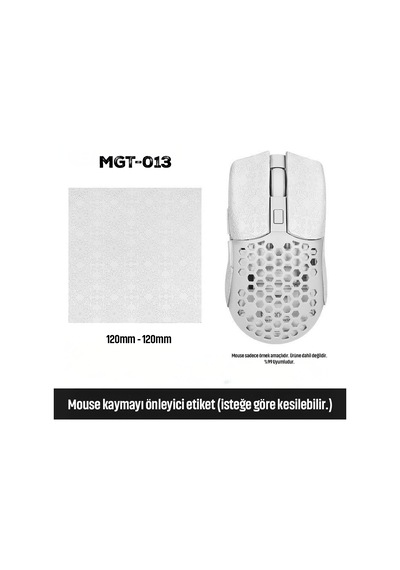 Mouse Tape Kaydırmaz Etiket Kesilebilir Yapışkanlı Mouse Kayma Önleyici Bant 150 110 Mm Mgt-013