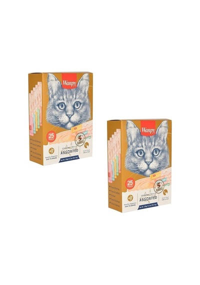 Kedi Ödül Çubuğu Sıvı Karışık Paket 25 Adet 14 Gr 2 Adet