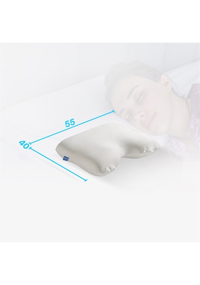 SimpleThePillow Horlama Azaltıcı Visco Yastık Memory Foam Horlama Yastığı 55*40*12*10