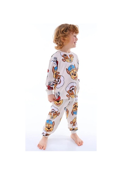 Zuzunga 2'li Paw Petrol Ve Ekskavatör Desenli Erkek Çocuk Pijama Takımı Renklı