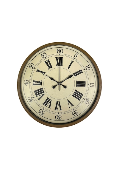 Zentime 36 Cm Kahverengi Dekoratif Duvar Saati çok Renkli