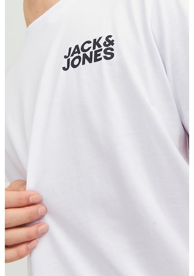 Jack & Jones  Jjecorp Logo Tee Ss O-Neck Noos Erkek  Beyaz Tişört