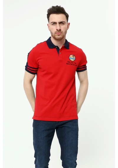 AR-MA Arma Erkek Polo Yaka Tişört Y22374300901 kırmızı