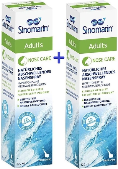 Sinomarin Adults Yetişkinler Için Deniz Suyu 125 Ml 2 Adet
