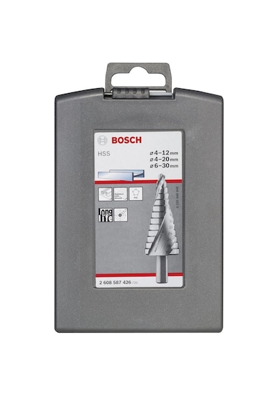 Bosch HSS Kademeli 3 Parçalı Matkap Ucu Seti (4-12. 4-20. 6-30 mm) - 2608587426