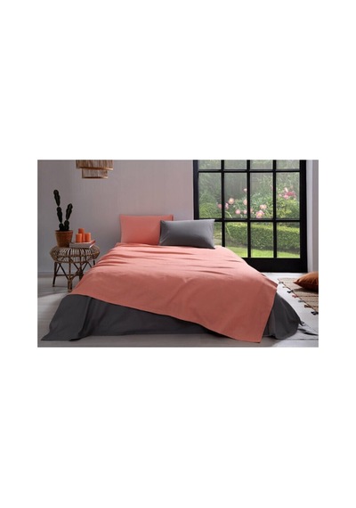 Colormix Tek Kişilik Pike Takımı Kiremit