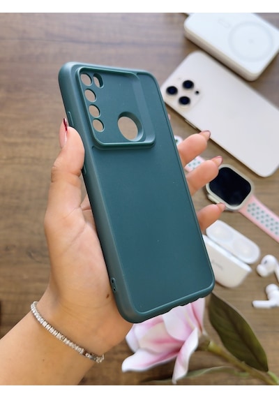 Redmi Note 8 Uyumlu Kamera Korumalı Darbeye Dayanıklı Renk Atmayan Keep Silikon Kılıf Haki
