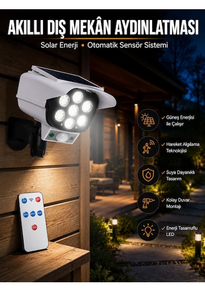 Kamera Görünümlü Solar Lamba Najmaddin