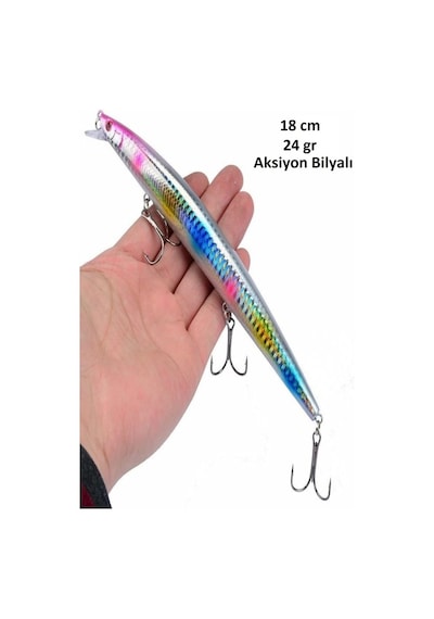 18 Cm 24 Gr.Lazer Turna Rapala,Levrek Rapala ,,Sahte Lures Yapay
