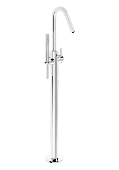VitrA Origin A42681 Küvet Bataryası Krom Yerden - El Duşlu Krom