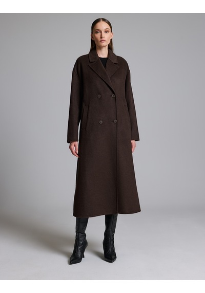 Pierre Cardin Kahverengi Yün Karışımlı Kaşe Kaban 50329239-vr029