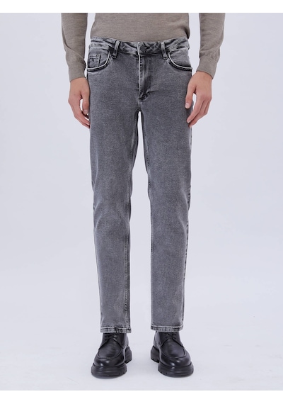 Kip Antrasit Slim Fit Denim Pamuk Karışımlı Pantolon Çok Renkli