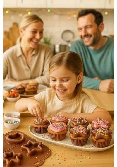 Adet 6 Lı Silikon Muffin Kek Kalıbı Dayanıklı Yapışmaz Gıda Dostu Renkli Esnek Muffin Kalıbı Kolay Temizlenen Diğer