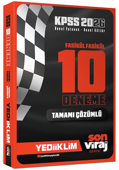 Yediiklim Yayınları 2026 Kpss Son Viraj Serisi Gy-gk Tamamı Çözümlü 10 Fasikül Deneme