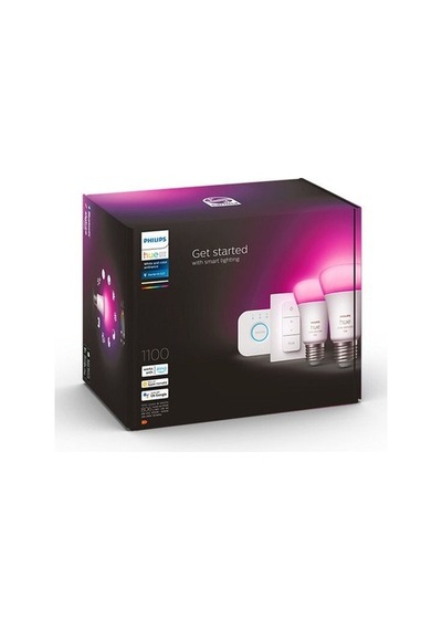 Philips Huewca 9-75w E27 Renkli Akıllı Ampul 2'li Başlangıç Seti Kumandalı Diğer