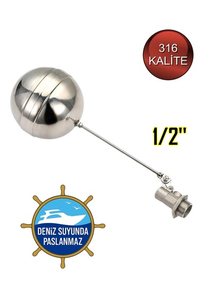Krom Şamandıra 316 Kalite Cf8m Paslanmaz 1/2'' Flatör
