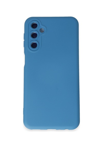 Samsung Galaxy Uyumlu   M34 5g Kılıf Nano İçi Kadife Silikon - Mavi