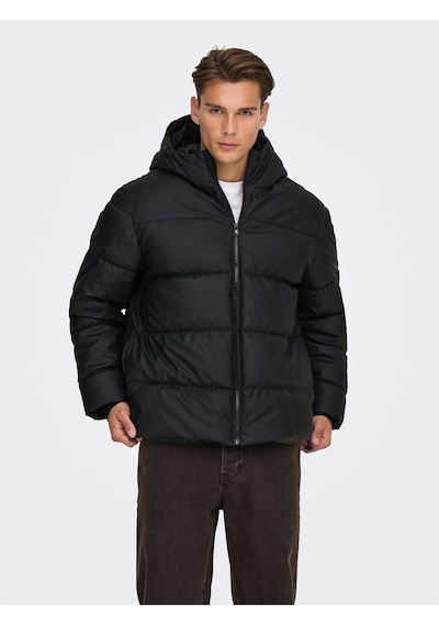 Only & Sons Onsmıchael Water Rep. Puffer Otw Erkek Siyah Mont - 22033698